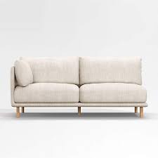 Wells Left Arm Sofa With Natural Leg