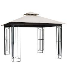 It is furniture made from good components for backyard furnishings. Laurel Canyon 10 Ft X 10 Ft Beige Soft Top Steel Metal Outdoor Patio Gazebo Hd Gaz2136 The Home Depot