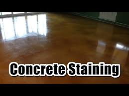 how to stain and seal concrete floor