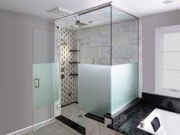 Steam Shower Etched Sandblasted