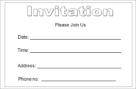 Plain White Invitation Cards Invitation Templates Online Biggroupco Co
