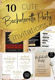10 Ridiculously Cute Bachelorette Party Invitations You Can