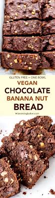 vegan chocolate banana nut bread