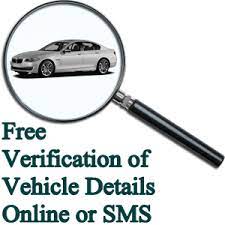 how to check car registration by sms