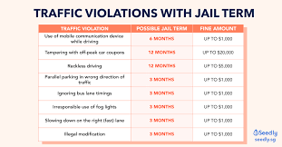 traffic violations with fine