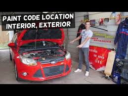 Interior Paint Code On Ford Focus