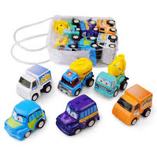 evjurcn 6pcs pull back car toy toddlers