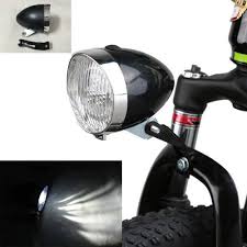 Amazon Com Goodkssop Black Vintage Bicycle Bike 3 Led Retro Headlight Front Light Fog Head Night Safety Lamp Sports Outdoors