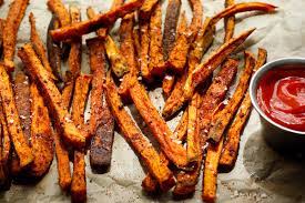 Perfect Baked Sweet Potato Fries gambar png