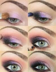 purple eye makeup tutorial for blue