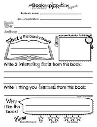 My Book Non Fiction Exploration Report Book Report Sheet Template Form