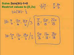 how to solve trig equations involving