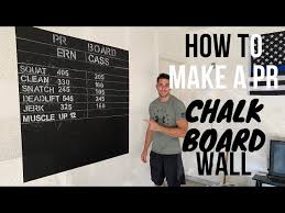 How To Make A Pr Chalk Board Wall
