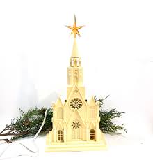 Hallmark keepsake 2020, star trek u.s.s. Vintage Christmas Light Up Church Music Box Silent Night Etsy Mid Century Holiday Vintage Christmas Lights Vintage Christmas