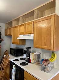 diy extending kitchen cabinets to the