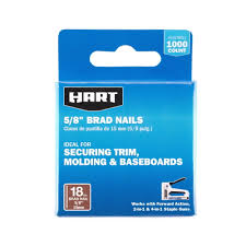 hart 5 8 inch brad nails 1 000 count