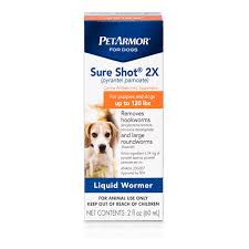 Dogs usually find this dewormer very palatable and will lick the dose from the bowl willingly. Petarmor Sure Shot 2x Pyrantel Pamoate For Dogs Petarmor