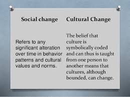 Socio Cultural Change