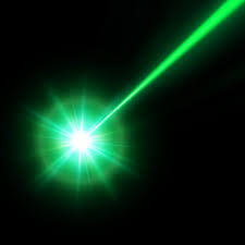 green laser beam ilration