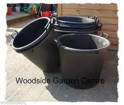 110 ltr black large plastic plant pots