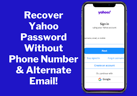 to recover yahoo pword without