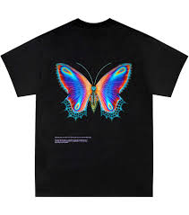 Multicolor Butterfly T Shirt