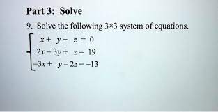 3x3 System Of Equations X Y 2x 3y