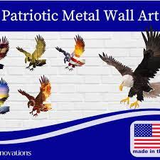 Patriotic Eagle Metal Wall Art Metal