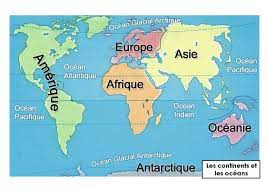 Carte Du Monde Continents Et Océans - Continents et océans - Mitsouko à l'école