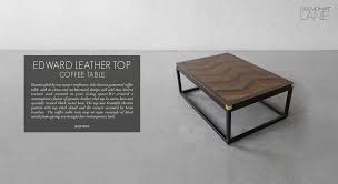 Leather Coffee Tables And Ottomans
