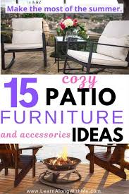 15 cozy patio furniture ideas