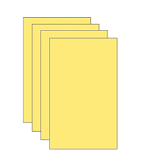 Paraspapermart A4 Color Paper 180 210 Gsm Pack Of 50 Sheets Light Yellow