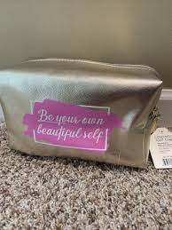 cosmetic bag loaf target beauty gold