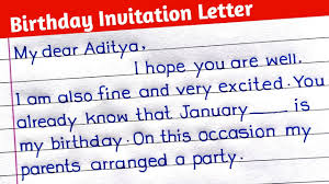 birthday party invitation letter