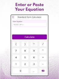 Standard Form Calculator On The App