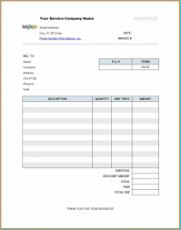 Free Open Office Invoice Template 3682