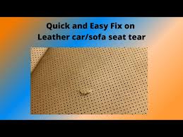 Quick Fix Tear On Leather Car Sofa Seat