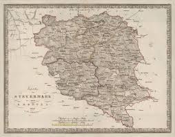 Styria And Carinthia 1813 Map Austria österreich Styria