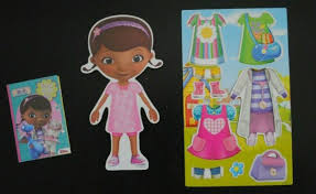 Disney Doc Mcstuffins Wooden Doll Magnetic Dress Up On The Go Pretend Play Set