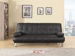 birlea logan black faux leather sofa