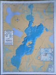 Details About Squirrel Lake Wisconsin Depth Chart Map Laminated Oneida County Wi Fishing