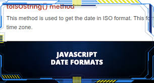 javascript date formats