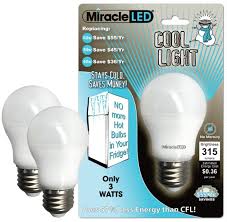 Miracleled 604724 3 Watt Refrigerator And Freezer Light Long Life Energy Saver Bulb Cool White 2 Pack Replacing Old Hot 40w Incandescent 2 Amazon Com