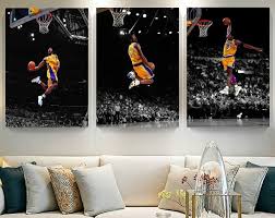 Set Of 3 Kobe Bryant Canvas Print Kobe