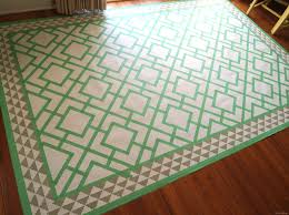 diy painted linoleum area rug reality