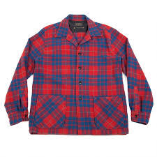 wool nylon plaids brushed shirt jacket