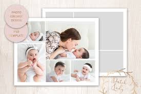 psd photo collage template 11 graphic
