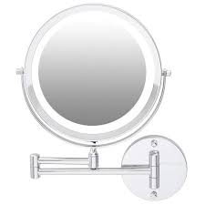 Lighted Magnifying Wall Makeup Mirror