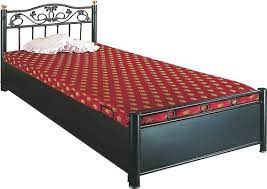 Color Coated Wrought Iron Box Bed