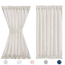 Natural Linen French Door Curtains